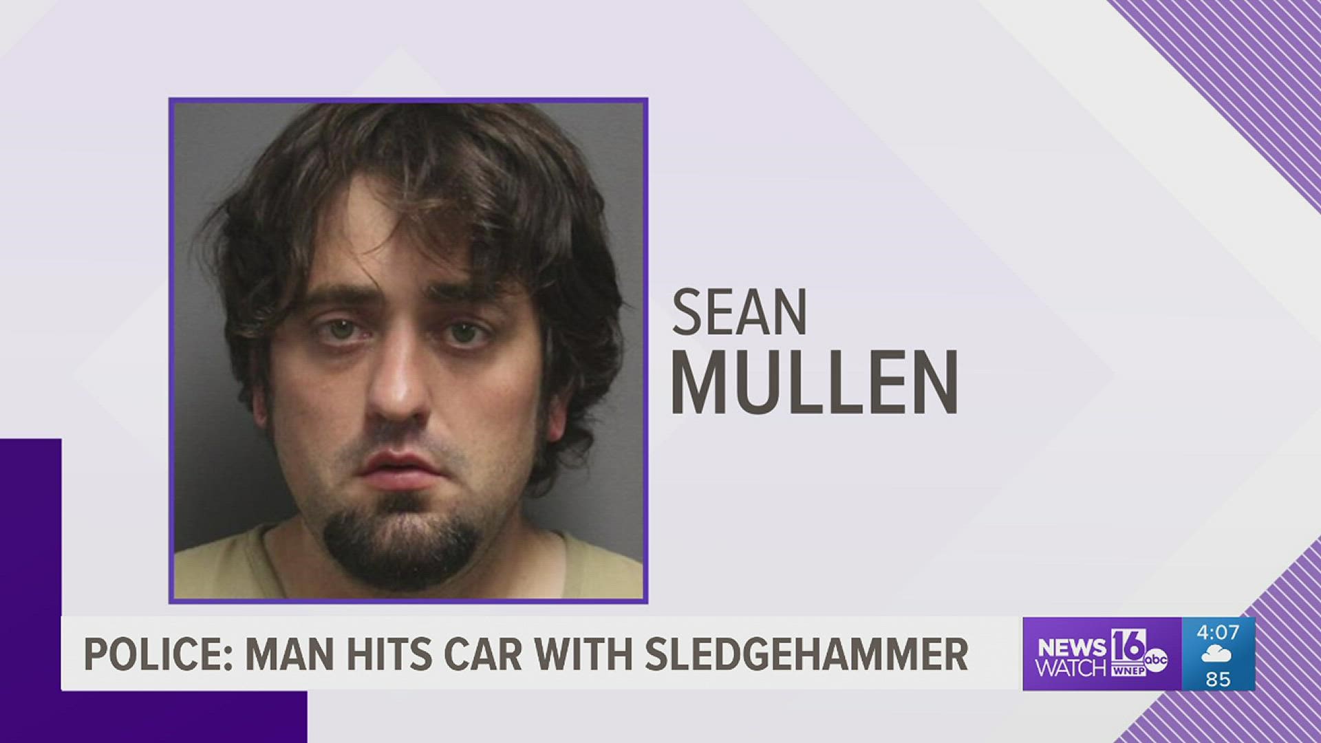 Officers say Sean Mullen made threats to kill two people during a domestic dispute.