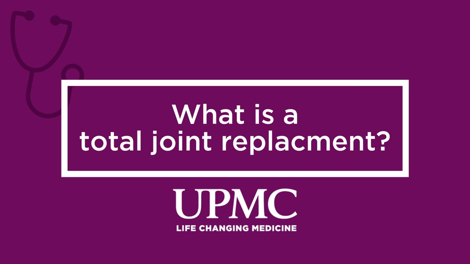 UPMC’s Dr. Kyle J. Hubler explains orthopedic care options.