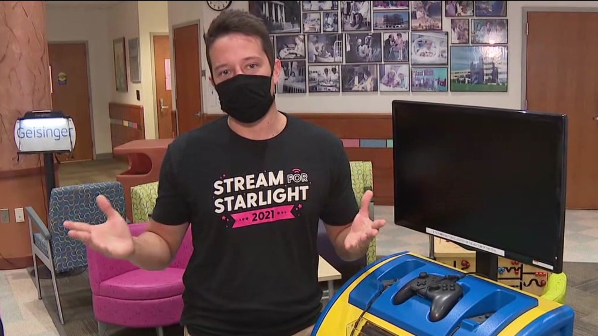 A content creator from central Pennsylvania recently raised money to buy gaming systems for Janet Weis Children's Hospital.