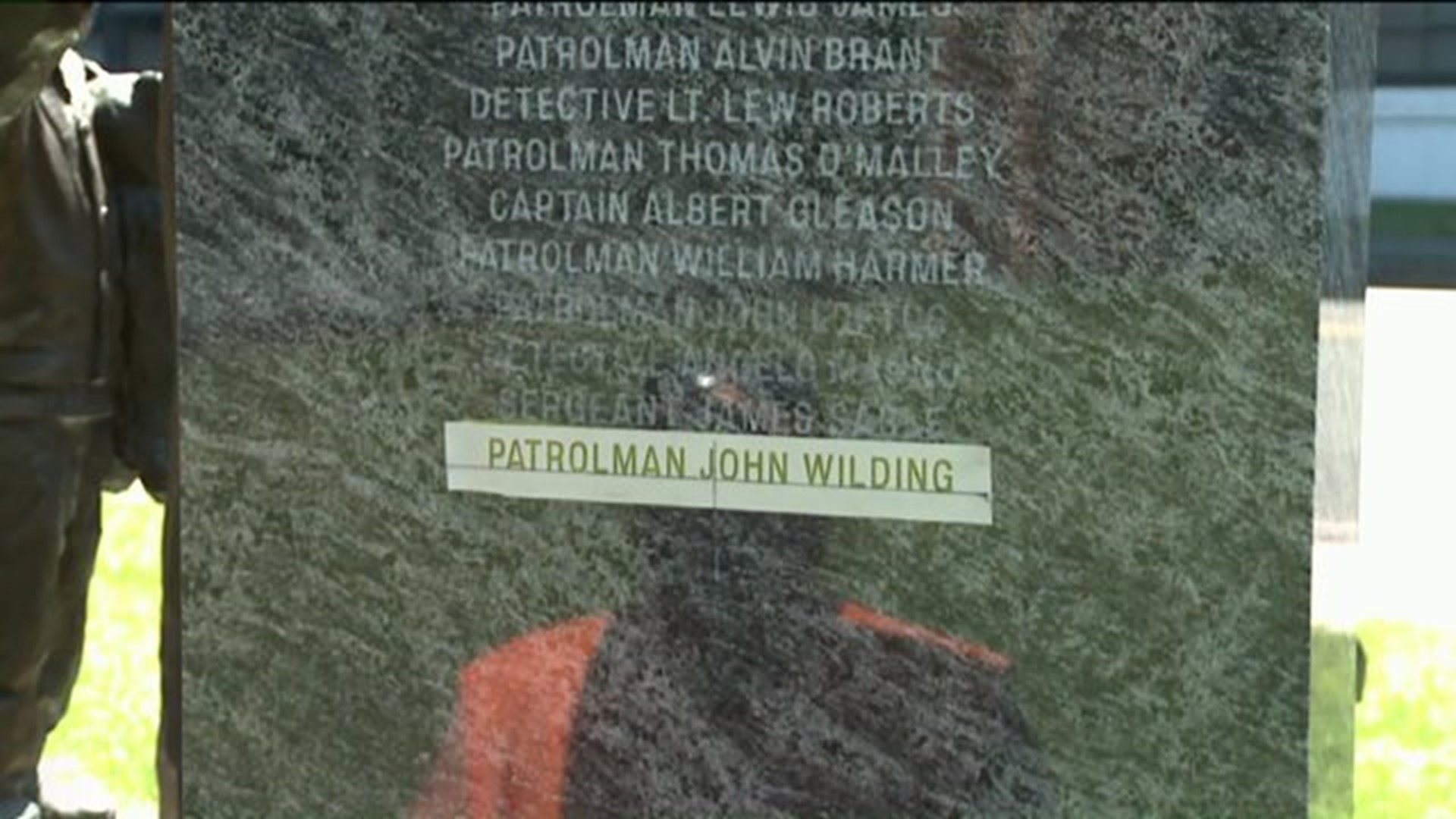 Scranton Patrolman John Wilding`s Name Added to Fallen Officers Memorial