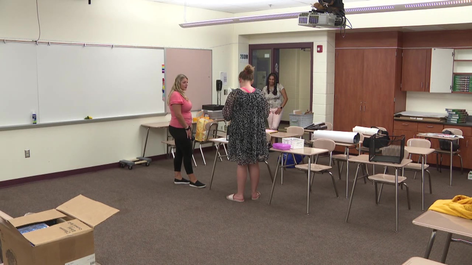 Newswatch 16's Amanda Eustice spoke with two new teachers, optimistic about the upcoming school year.