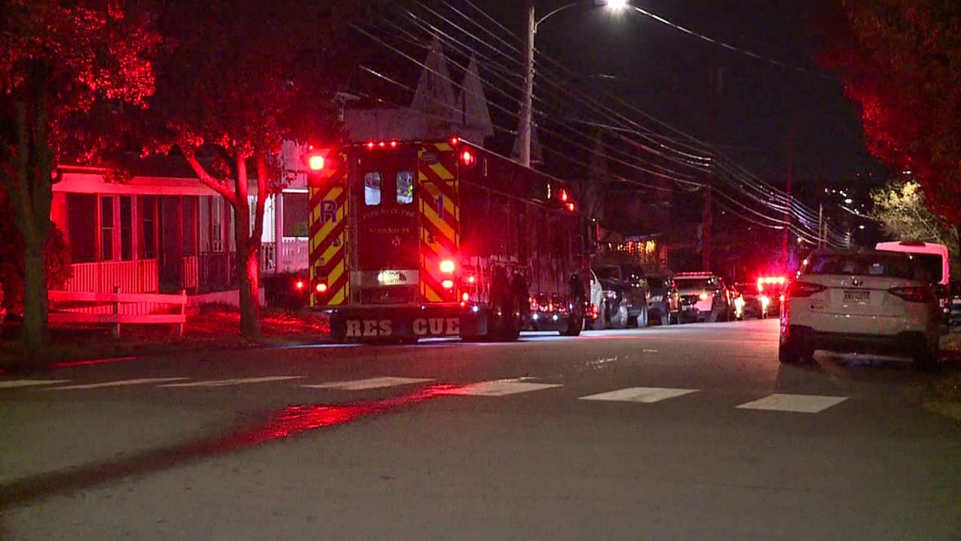 Flames broke out at the home along Prescott Avenue just after 11 p.m. Friday.