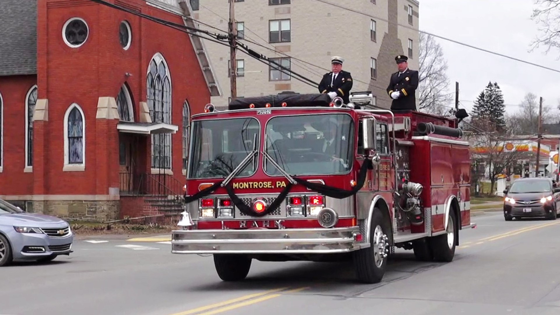 The funeral procession on Monday morning in Montrose was in honor of Patrick Daly.