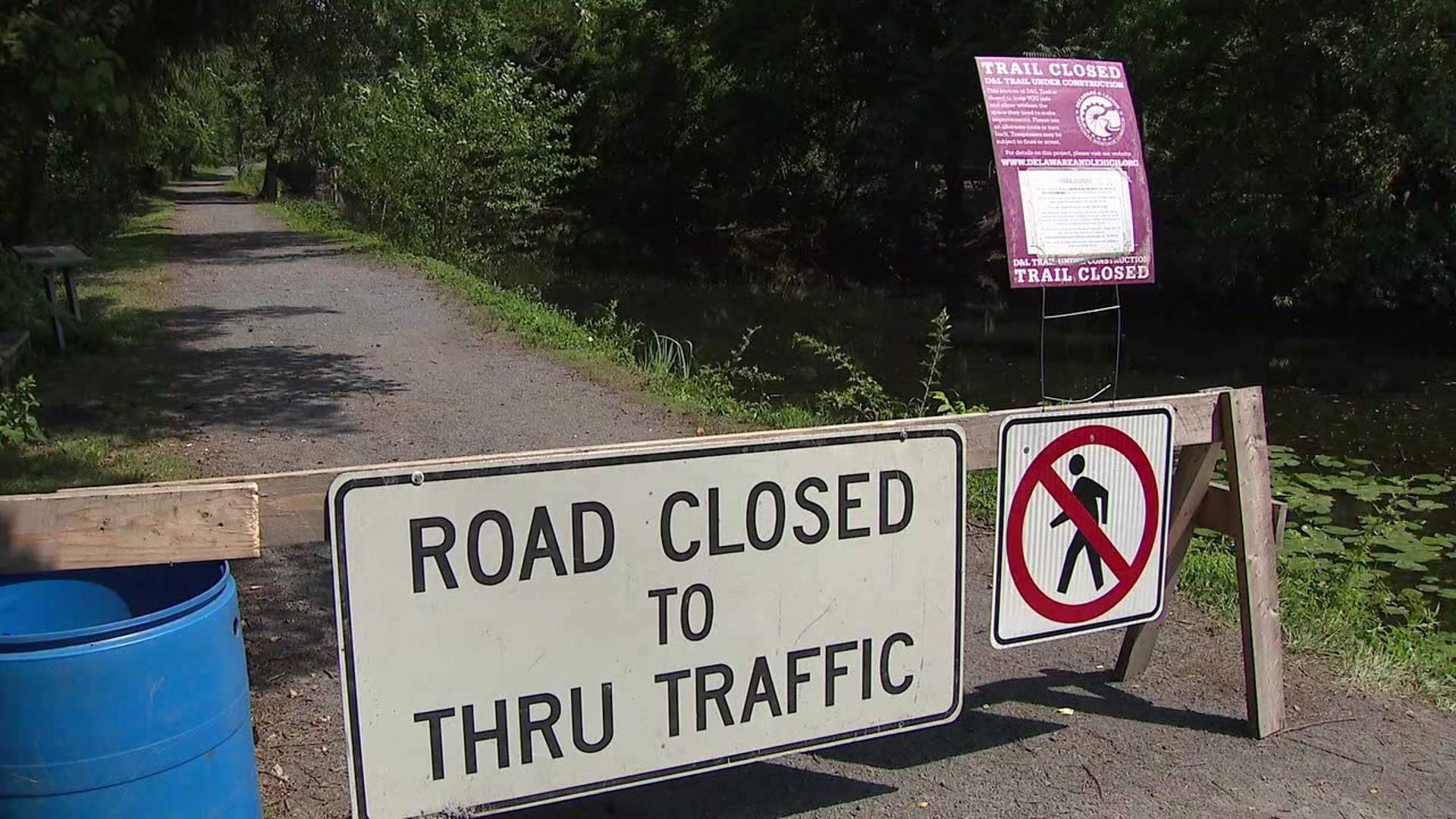 The 3.5 mile stretch of trail from Jim Thorpe to Weissport has been closed since February.