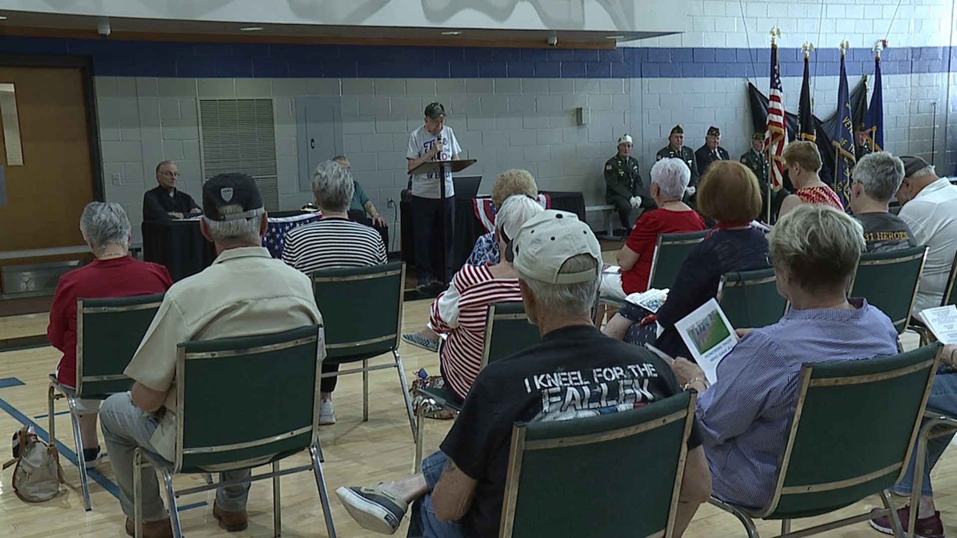 Honoring veterans was the mission of a program held at the Throop Civic Center Sunday.