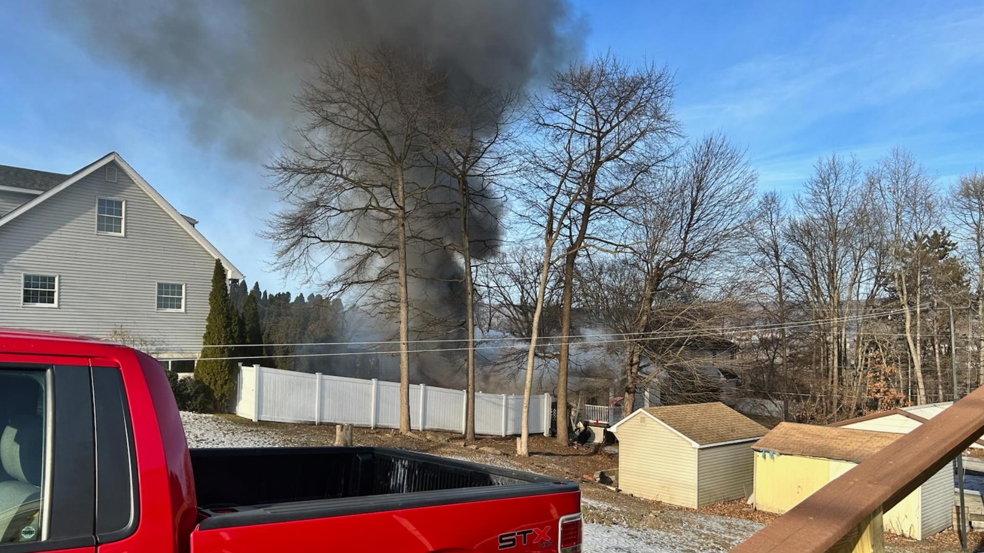 Home gutted by fire in Moosic | wnep.com