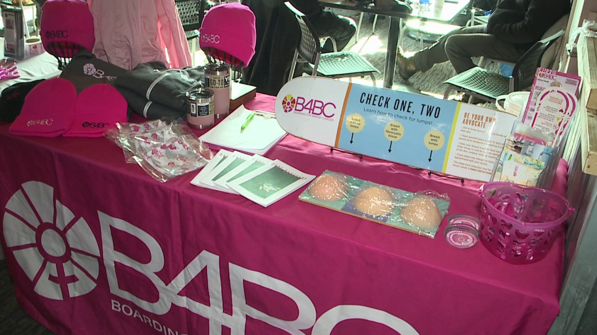 Boarding for Breast Cancer's 'Love Your Peaks' event was held at Camelback Resort on Sunday.