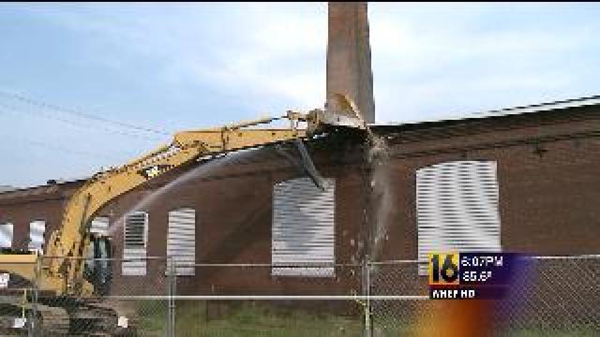 Crews Demolishing Factory to Make Way for Housing