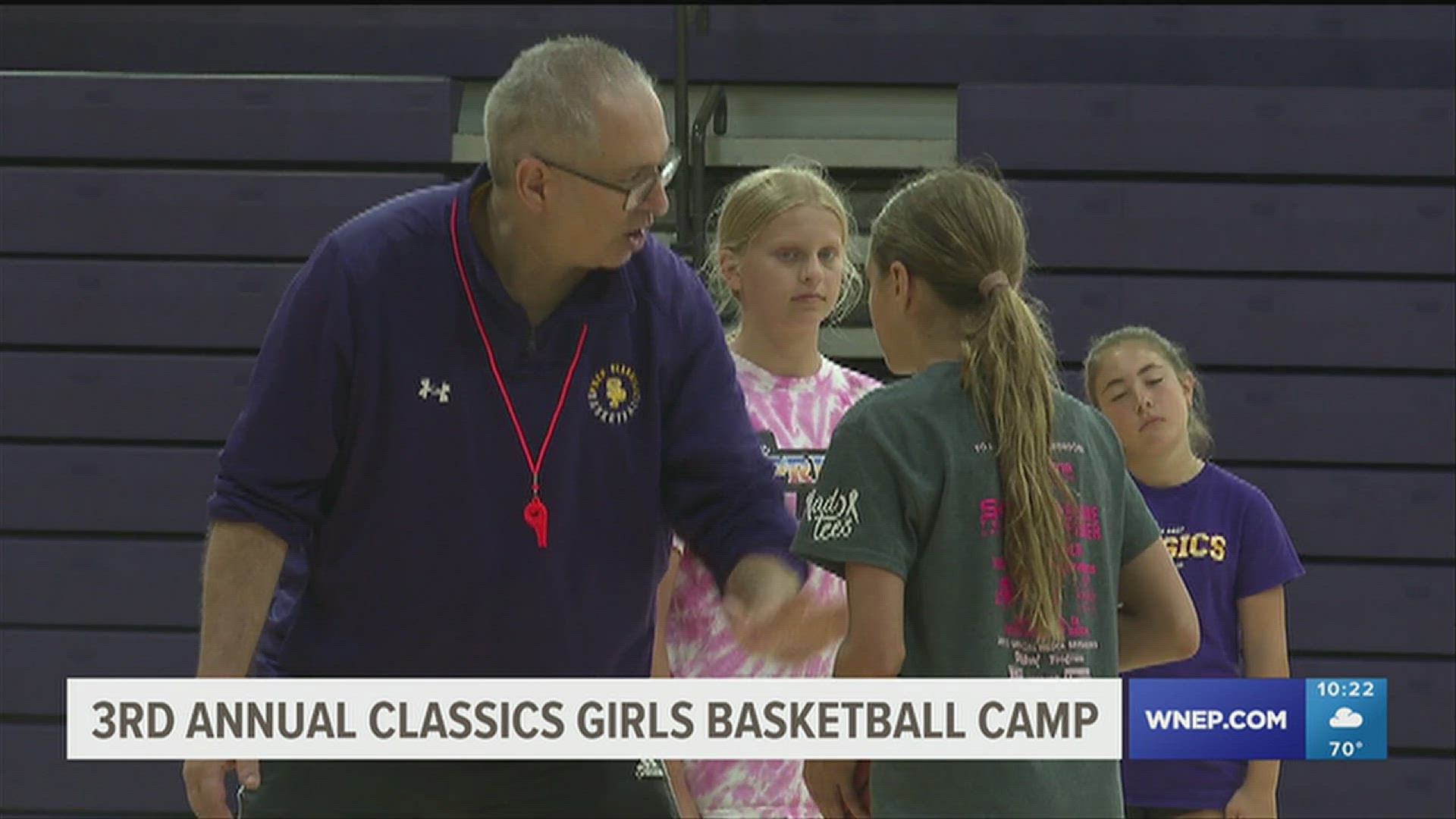 Scranton Prep girl's head basketball coach Bob Beviglia hosts this camp in his second year for young basketball players