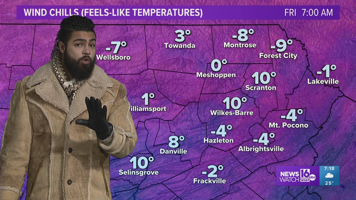 7PM Update: Bitter arctic blast will bring the coldest air so far this ...