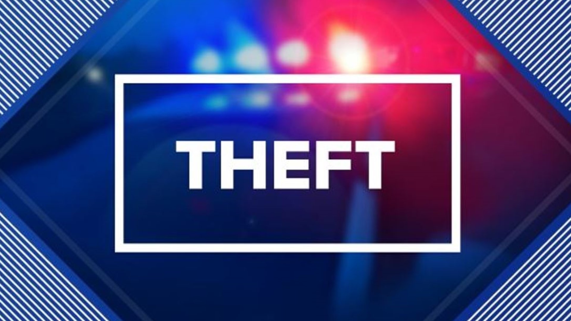 Police say the theft happened over the course of a few weeks in October.