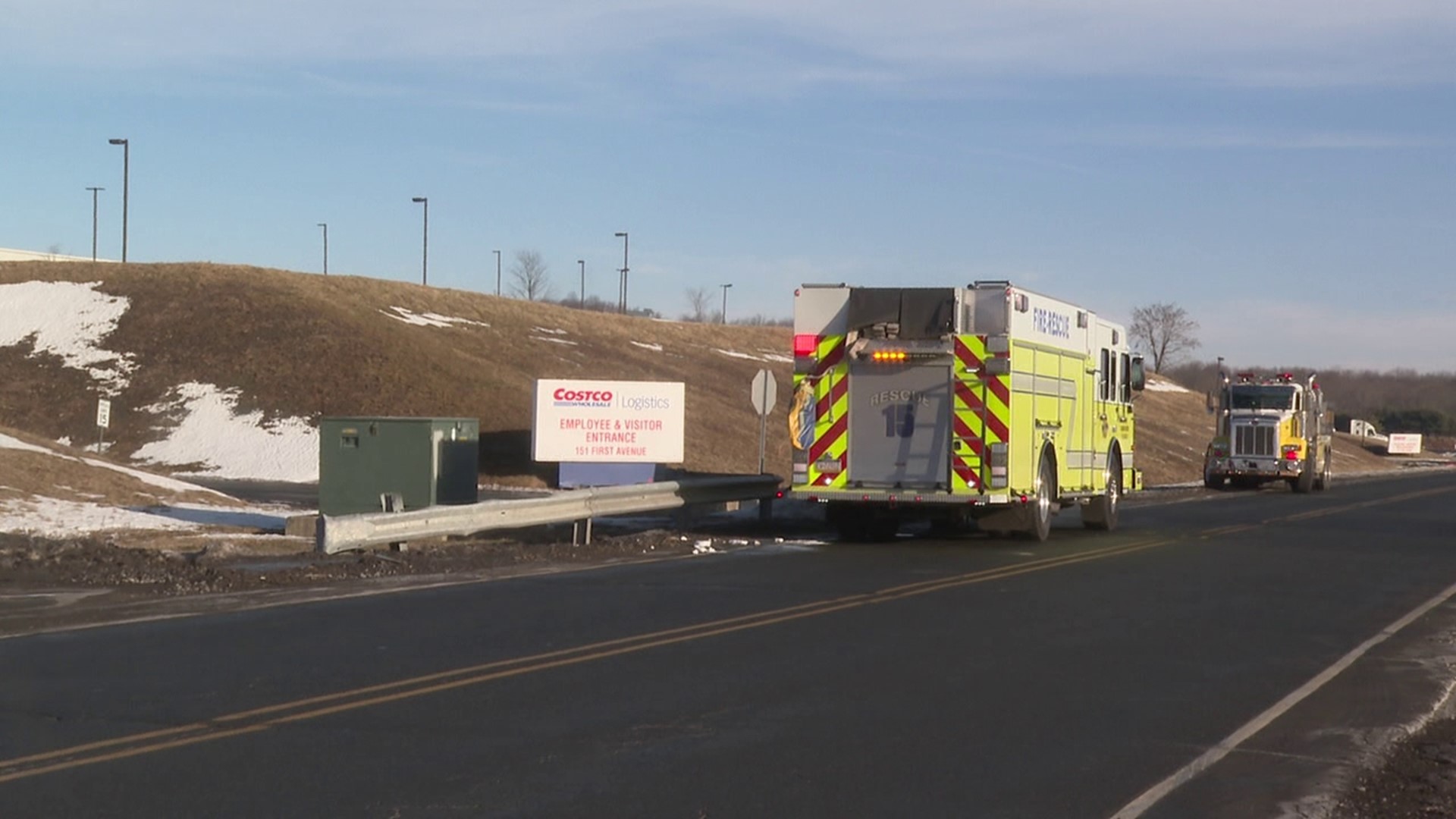 There was a big response from emergency crews at a warehouse Thursday morning in Lackawanna County.