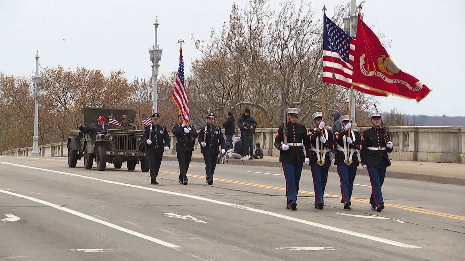 The Wyoming Valley Veterans Day Parade stepped off in Wilkes-Barre Sunday, honoring those who serve our country.