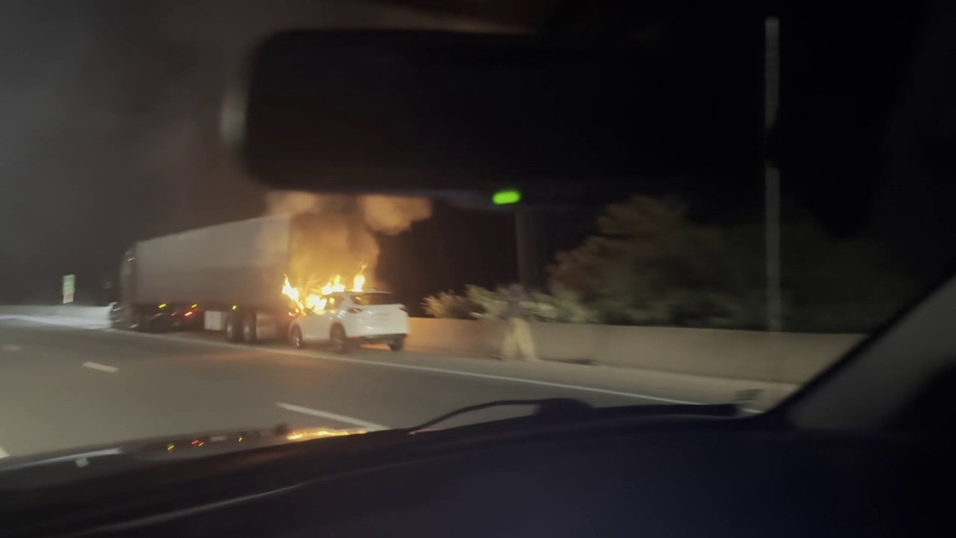 SUV catches fire after colliding with tractor-trailer on I-81 in ...