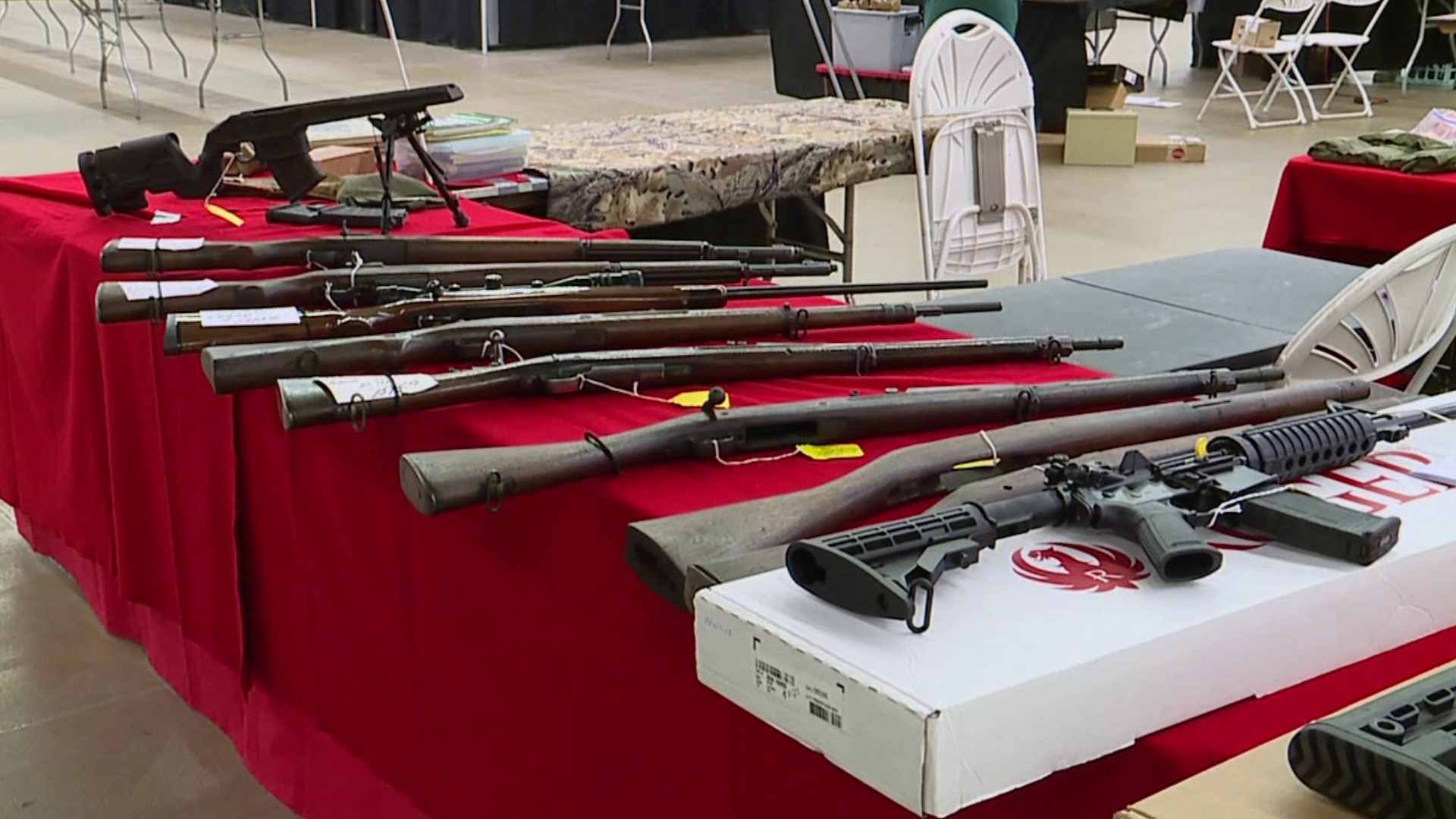 The gun show will be held Saturday and Sunday at the mall in Lycoming County.