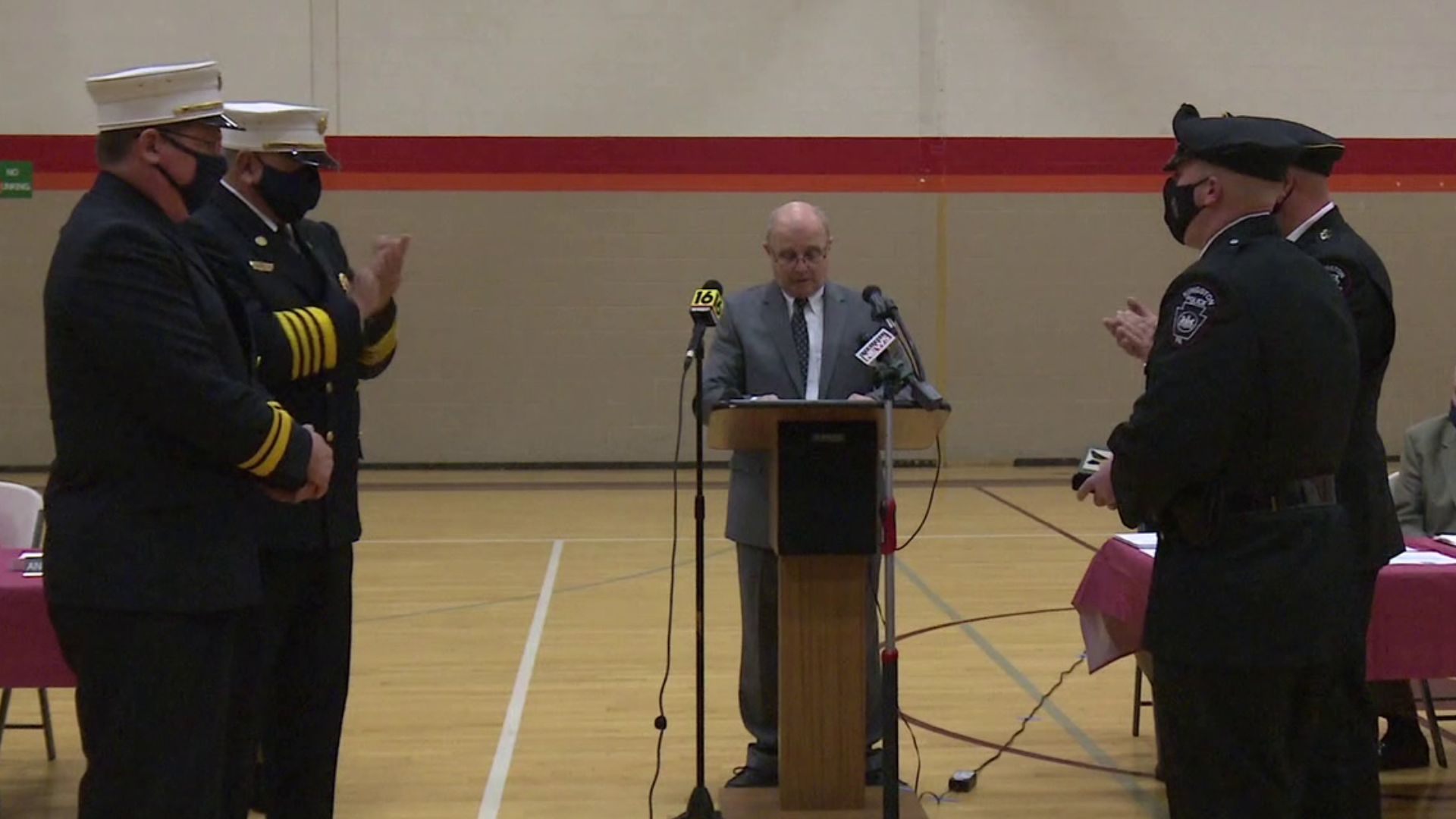After saving two children from a house fire in March, on Monday they were presented with a special honor.