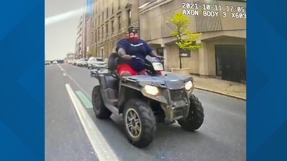 Scranton police looking for downtown ATV rider