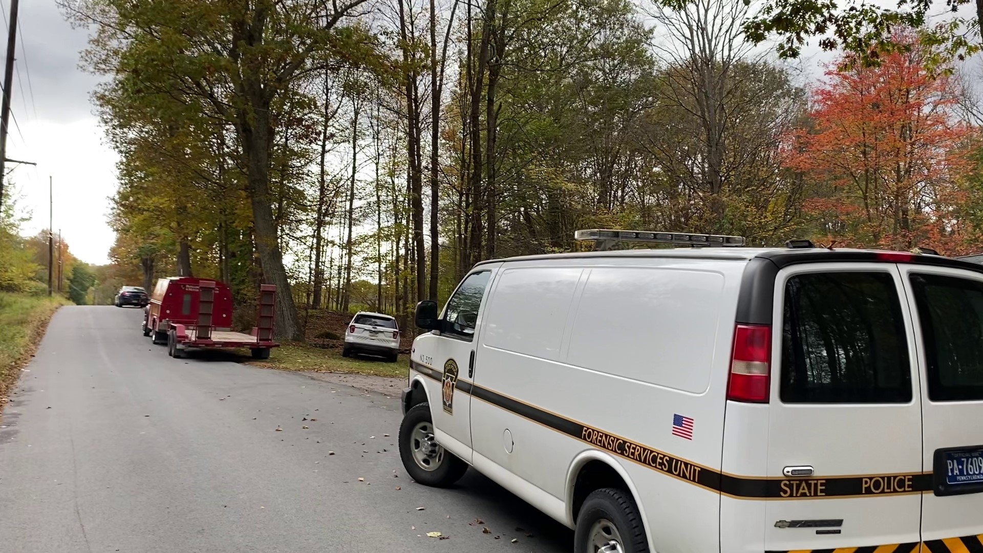 State police are searching a property along Peet Road in Dreher Township near Newfoundland in connection with a Monroe County man's disappearance back in 2012.