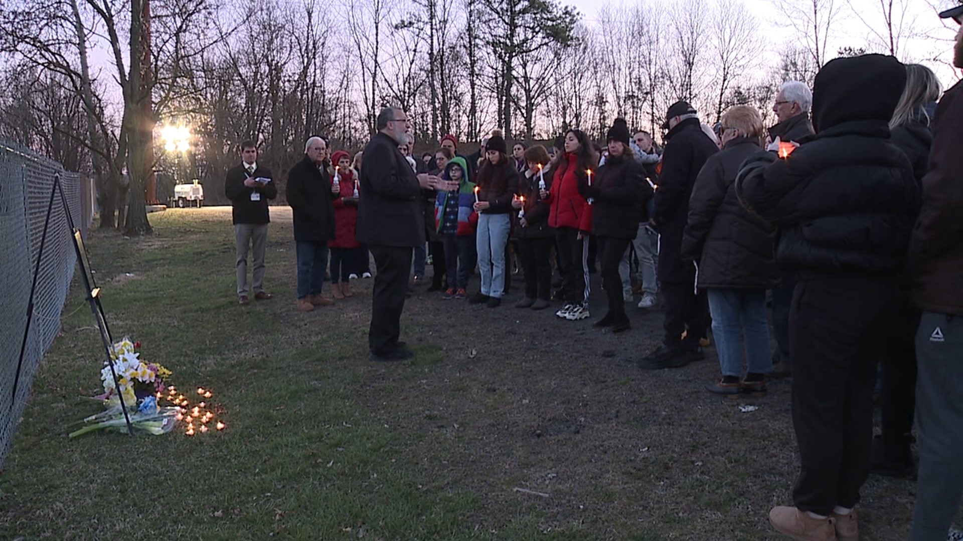 Family and friends gathered at Pagnotti Park in the borough Sunday night to honor Old Forge businessman Robert Baron.