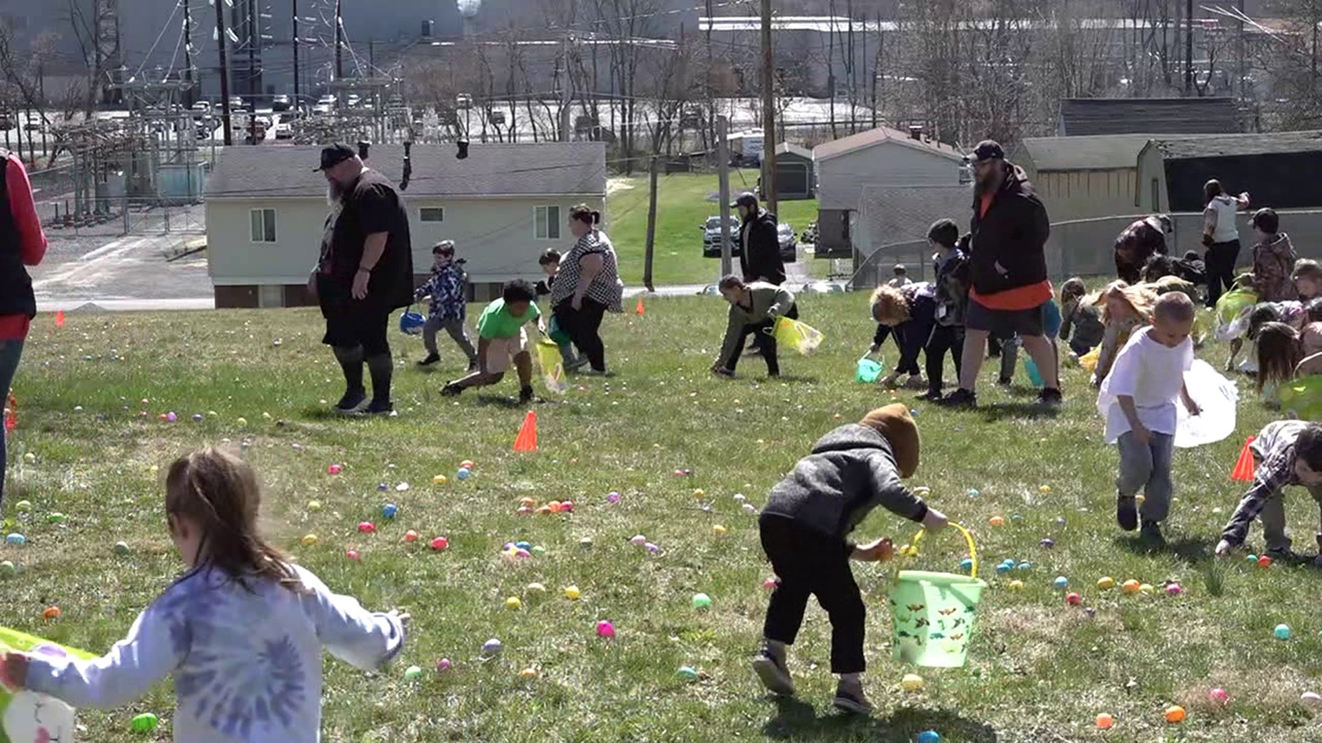 Easter festivities are underway in Clinton County. 
The county's housing authority held a free Easter egg hunt today for their tenants.