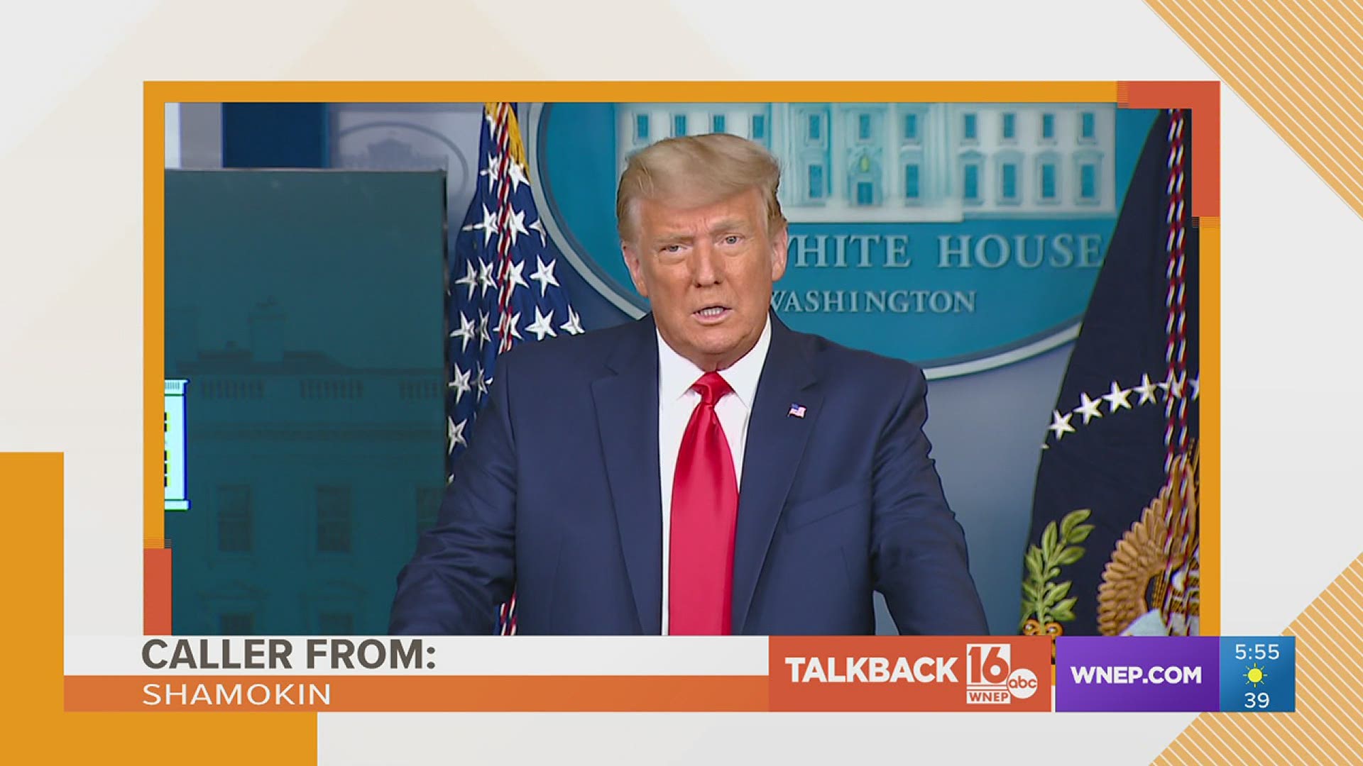 A caller from Shamokin says they are very disappointed in the way people have treated President Donald Trump over the past four years.