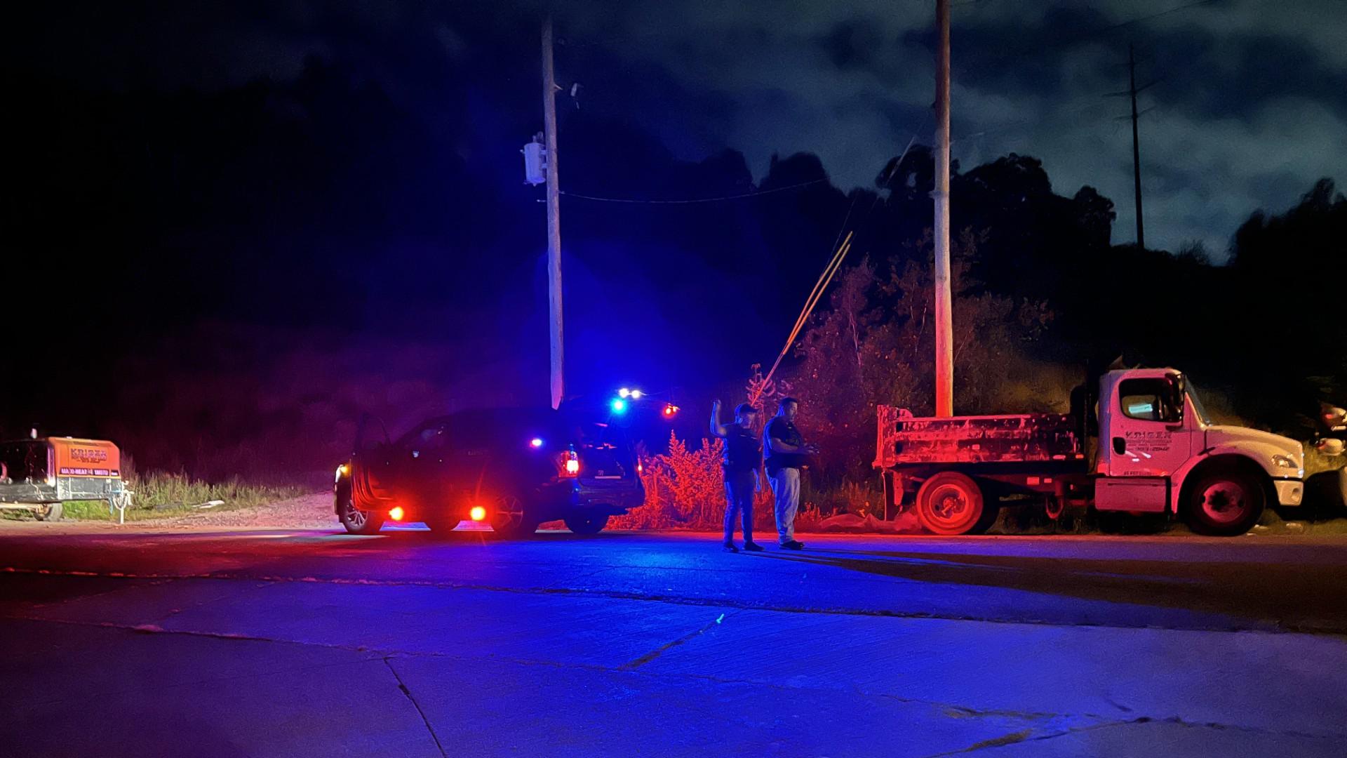 Police from several departments responded to an area near the Casey Highway just after 9 p.m. Wednesday.