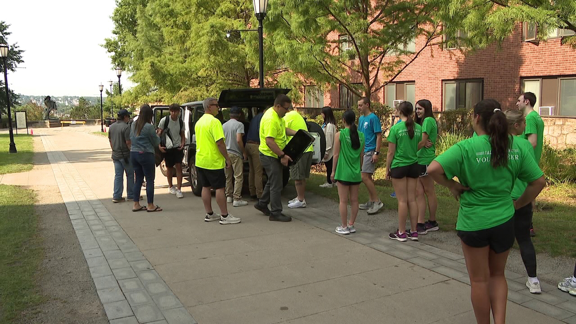 Hundreds of new students moved into the University of Scranton on Saturday ahead of the fall semester.