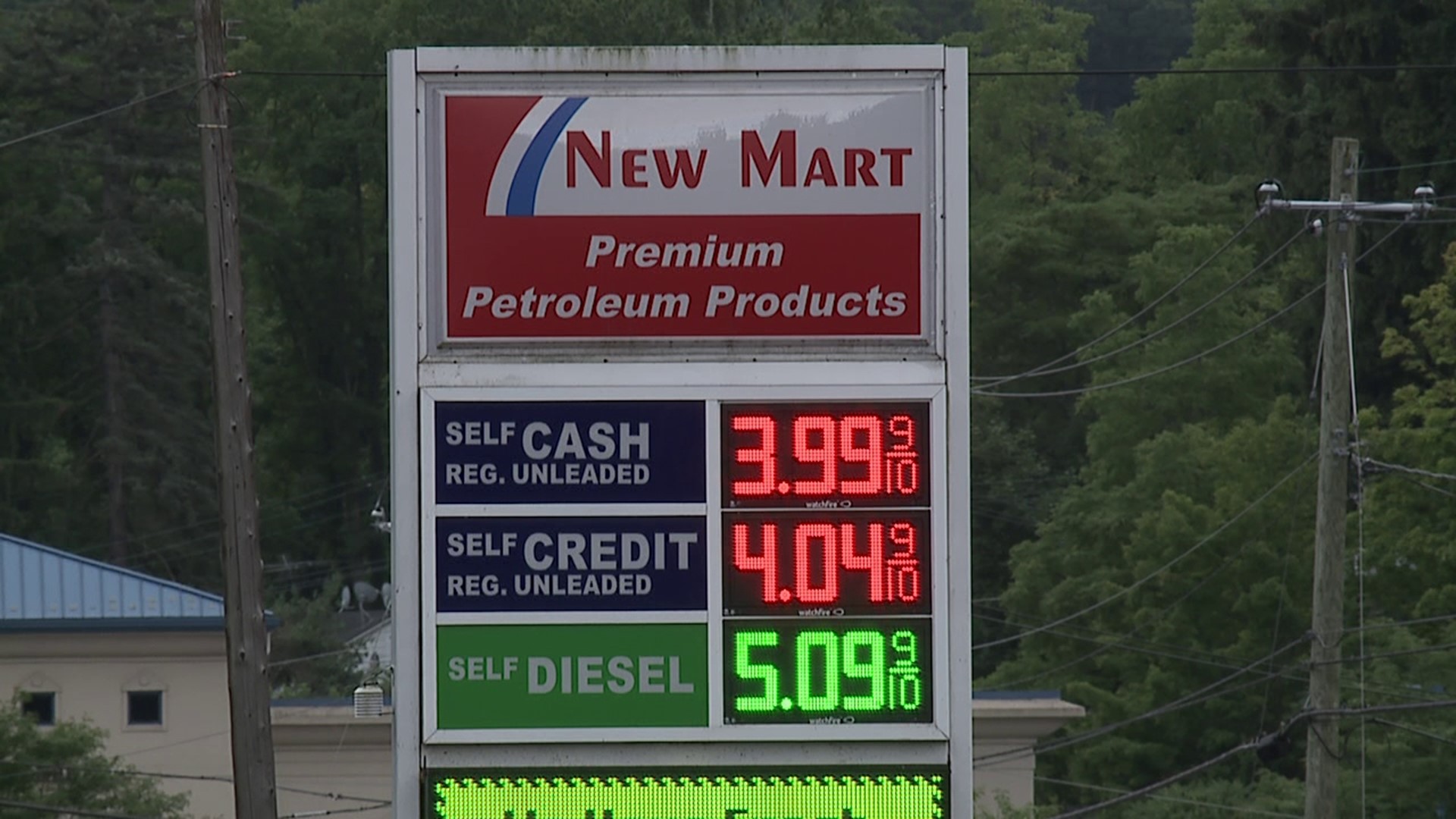 A welcome sight for drivers in Northeastern and Central Pennsylvania. Several gas stations are now selling regular gasoline for less than $4 per gallon.