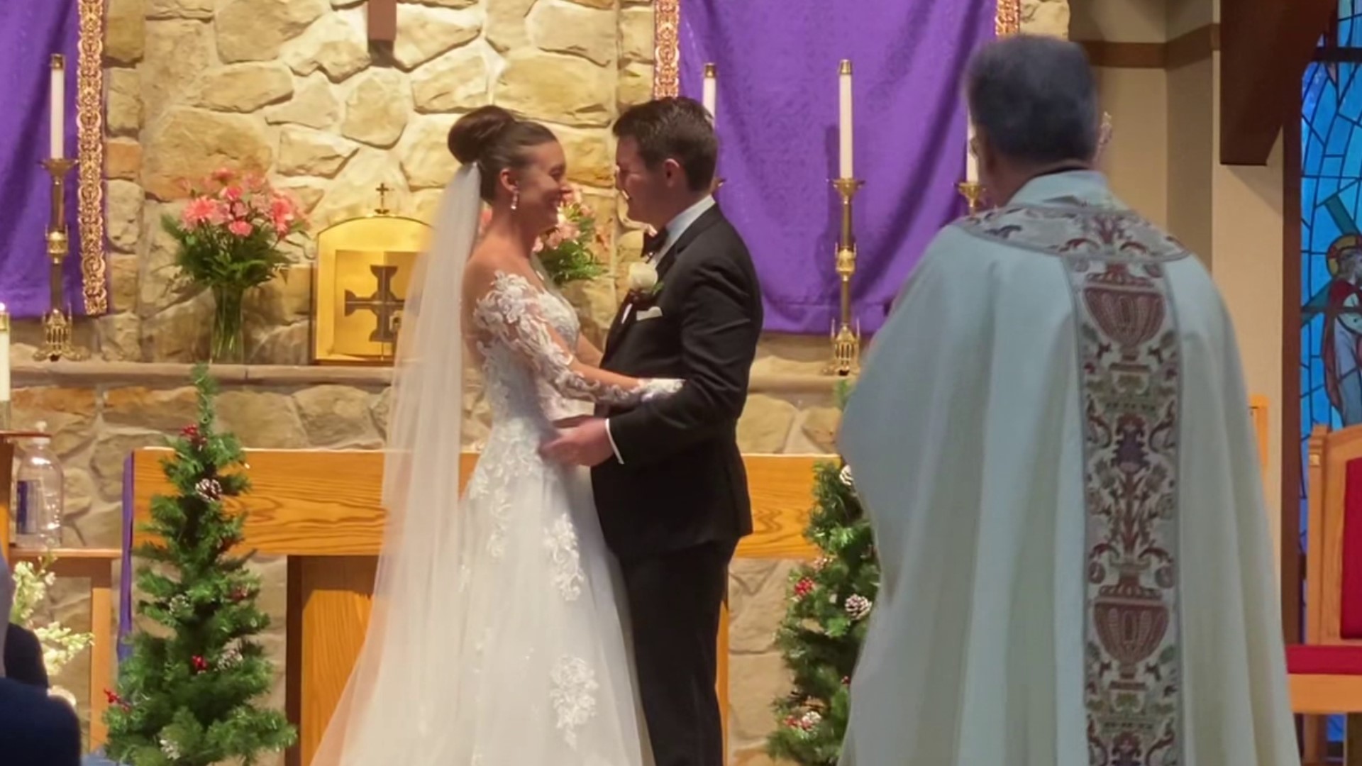 Newswatch 16's own Meteorologist Ally Gallo tied the knot Saturday afternoon.