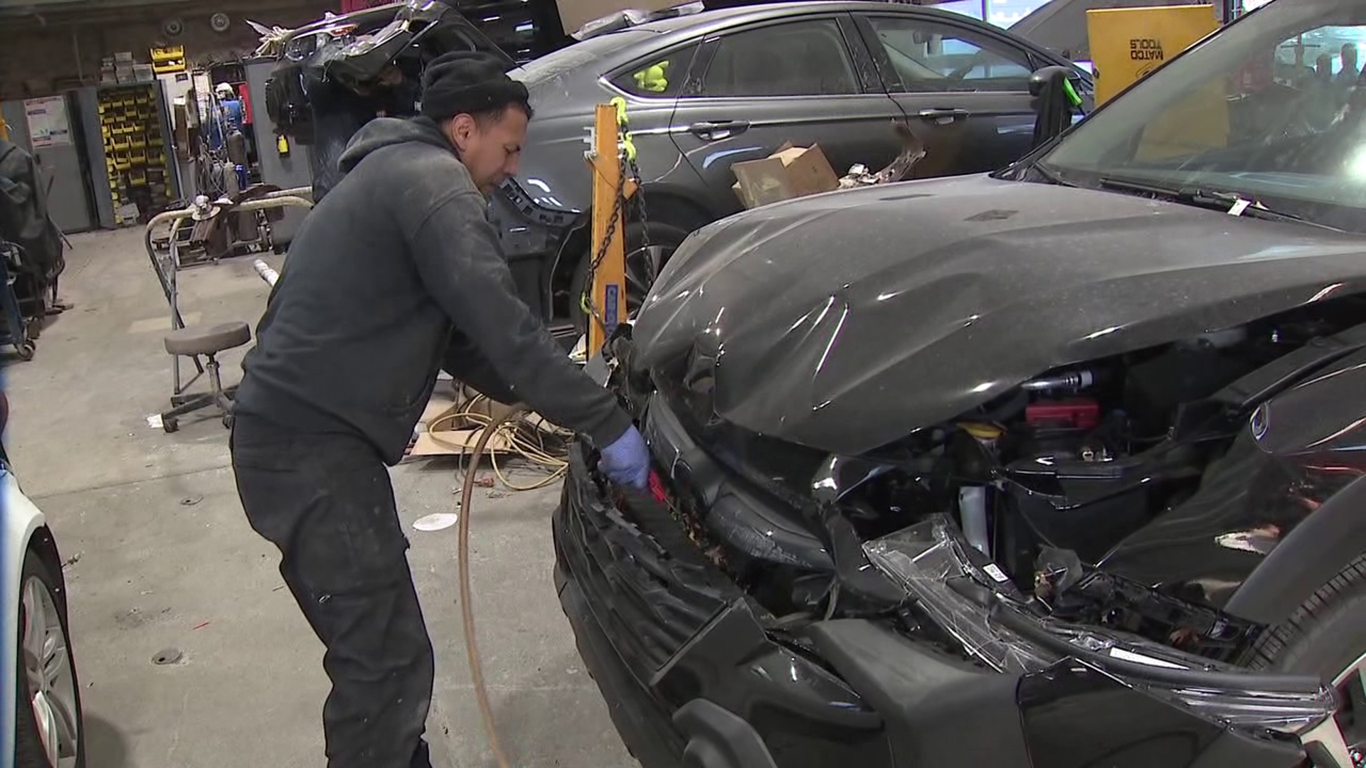 As the rut or deer breeding season gets underway, one auto shop in the Poconos is seeing an influx of deer-related damage.