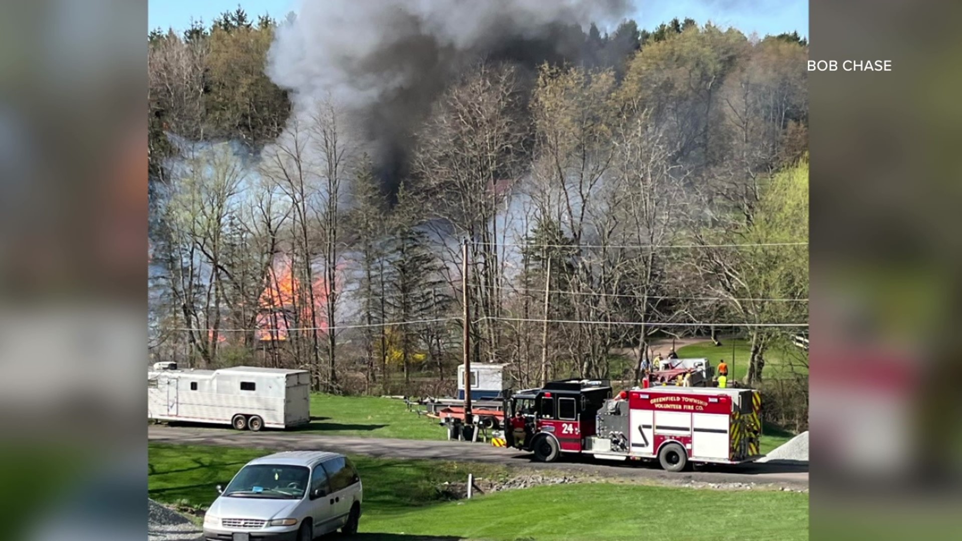 Garage fire spreads to home in Lackawanna County wnep pic