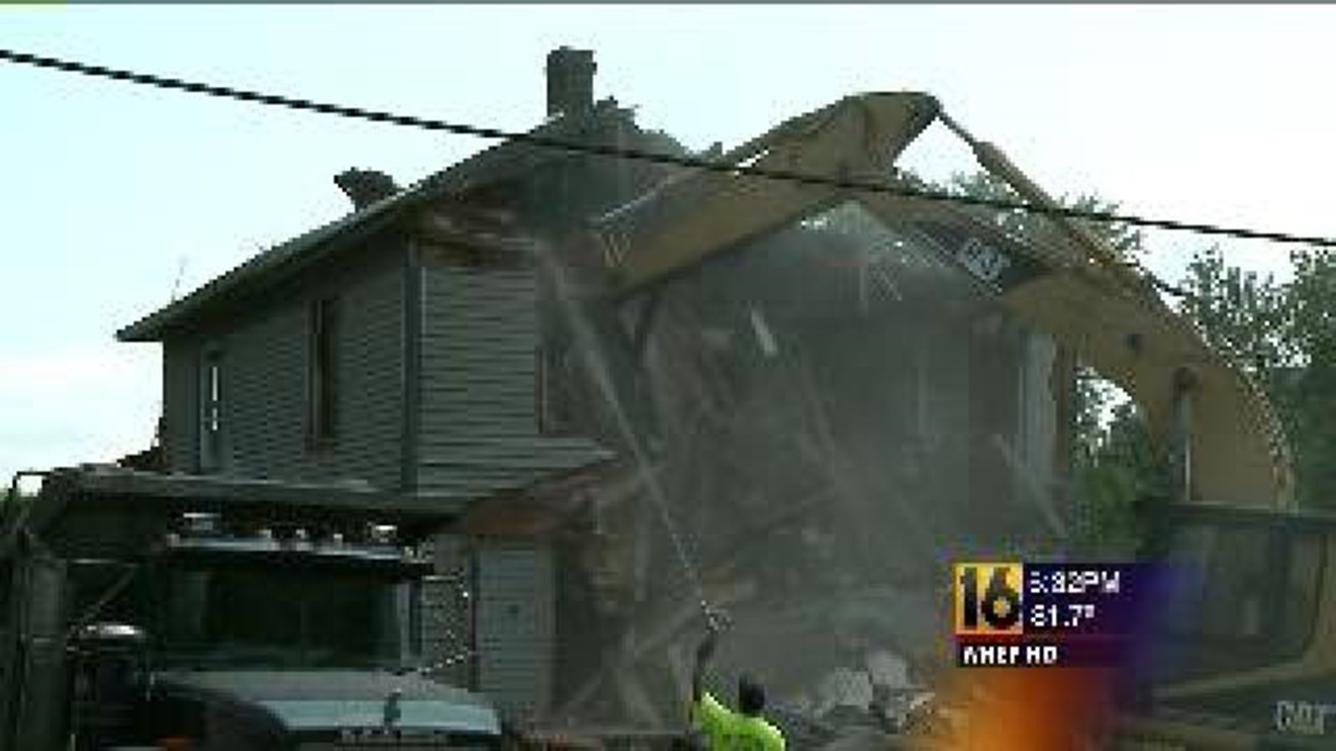 Flooded Homes Coming Down In Columbia County
