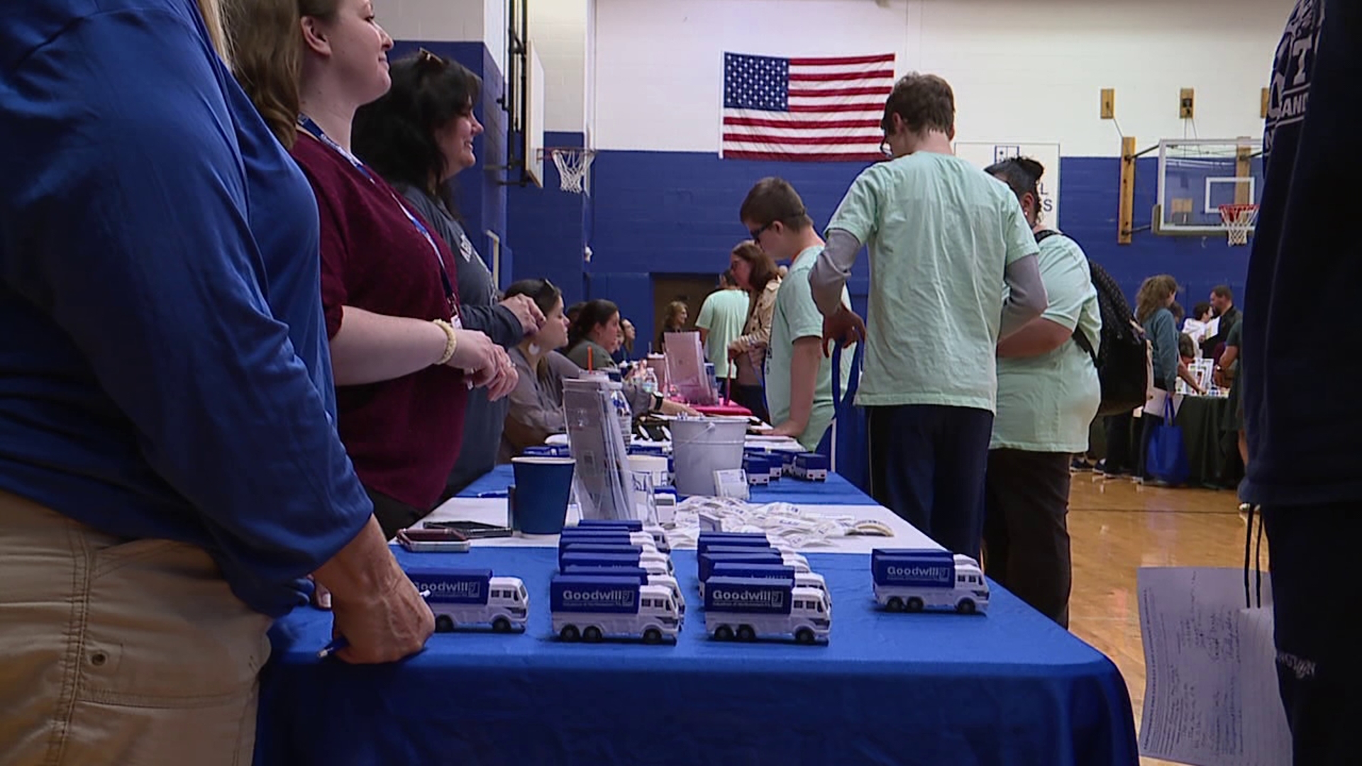 Several organizations set up a transition fair in Scranton for special needs students and their families