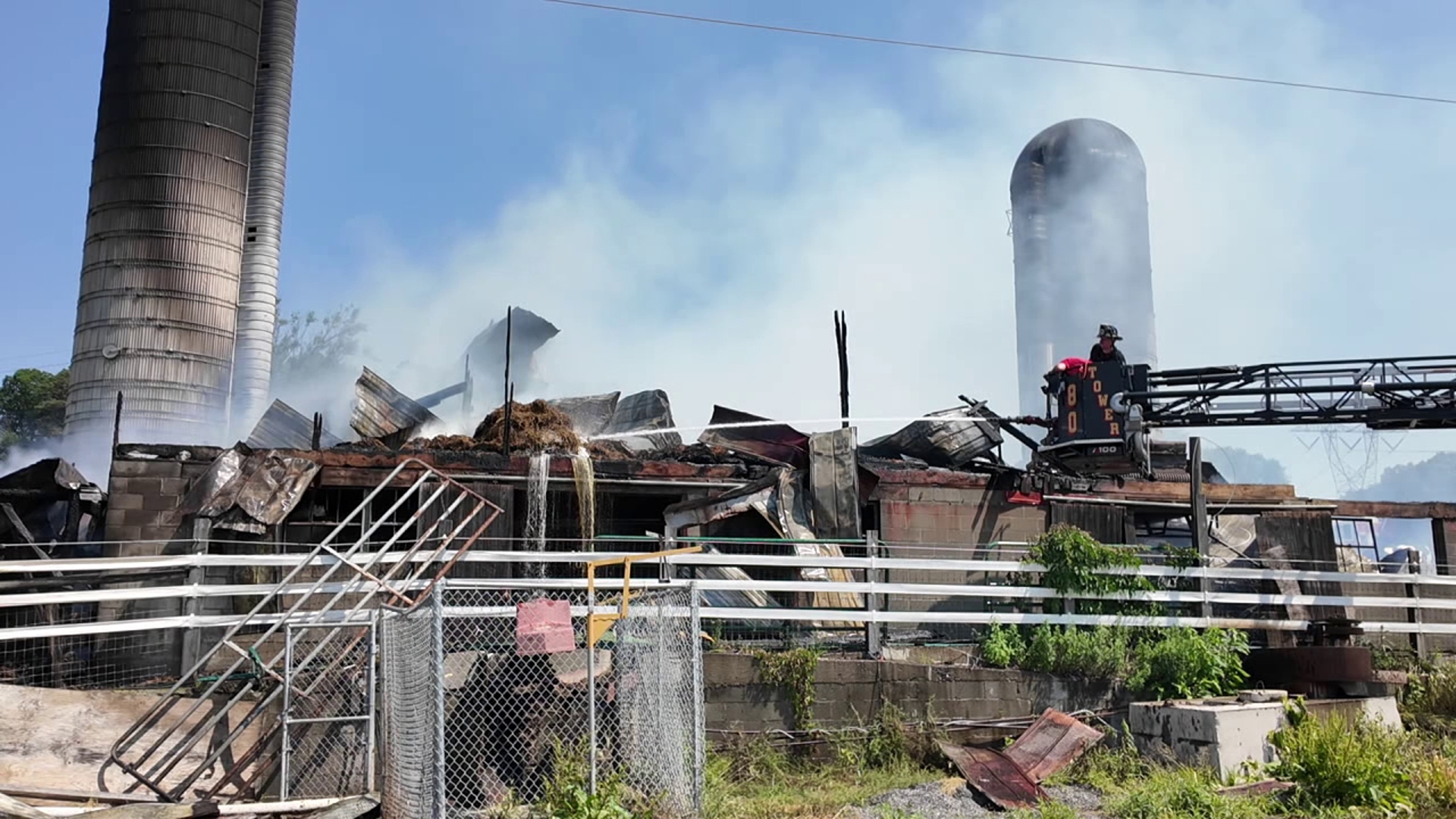 Flames broke out around 9:30 a.m. Thursday morning along Neitz Valley Road near Selinsgrove.
