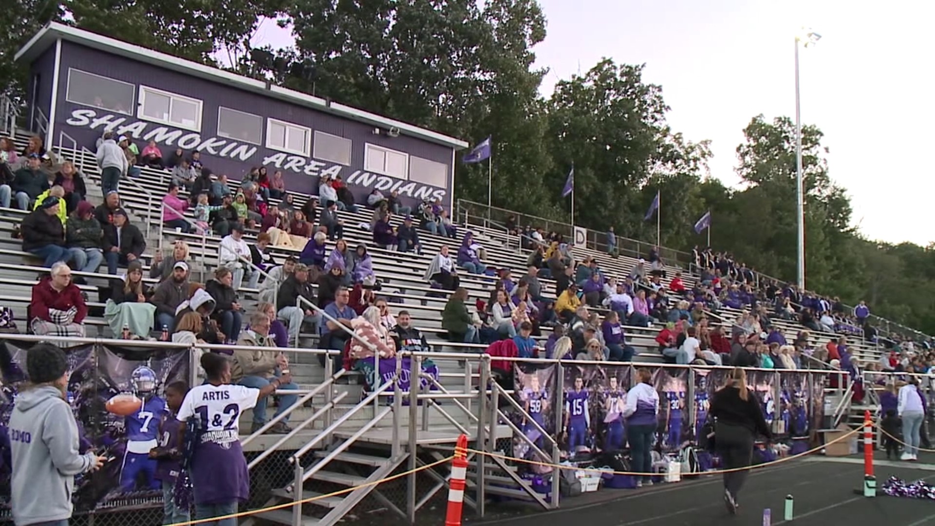 A new set of rules for fans in Shamokin; if you come to the game, you have to stay in your seat.