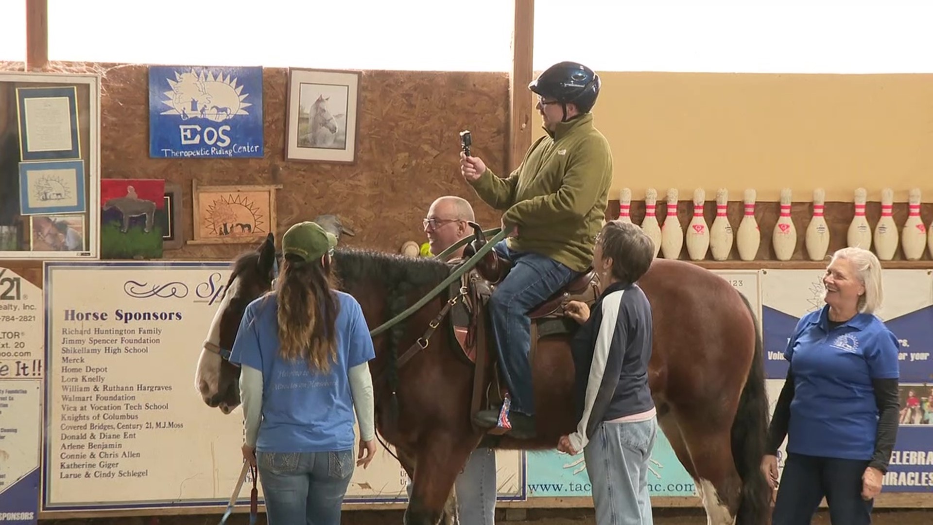 The nonprofit provides therapeutic horseback riding to children and adults with special abilities.
