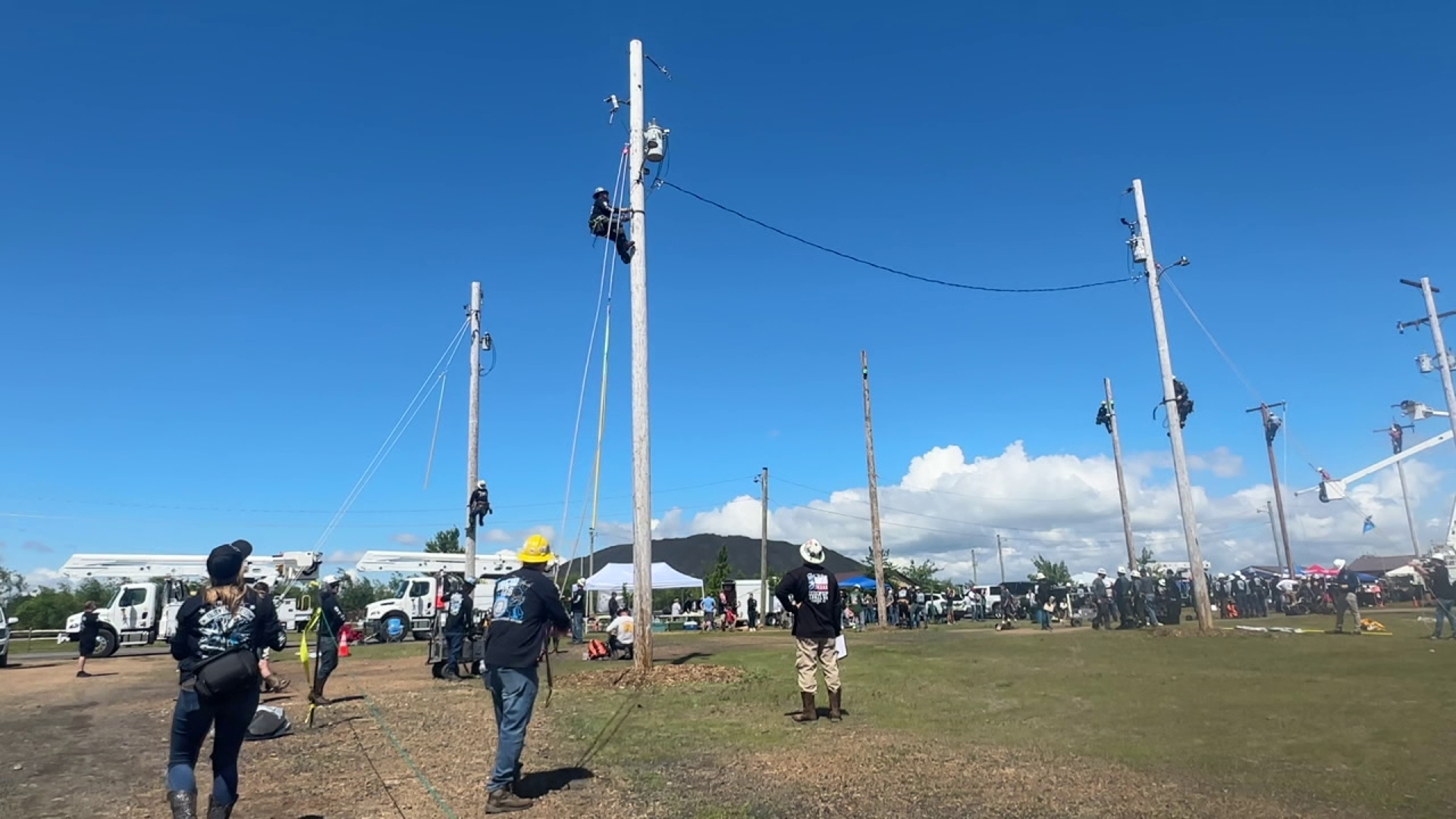 Linemen from across the country gathered at City View Park in Hazleton Saturday for the 12th Annual Lineworkers Benefit Rodeo.