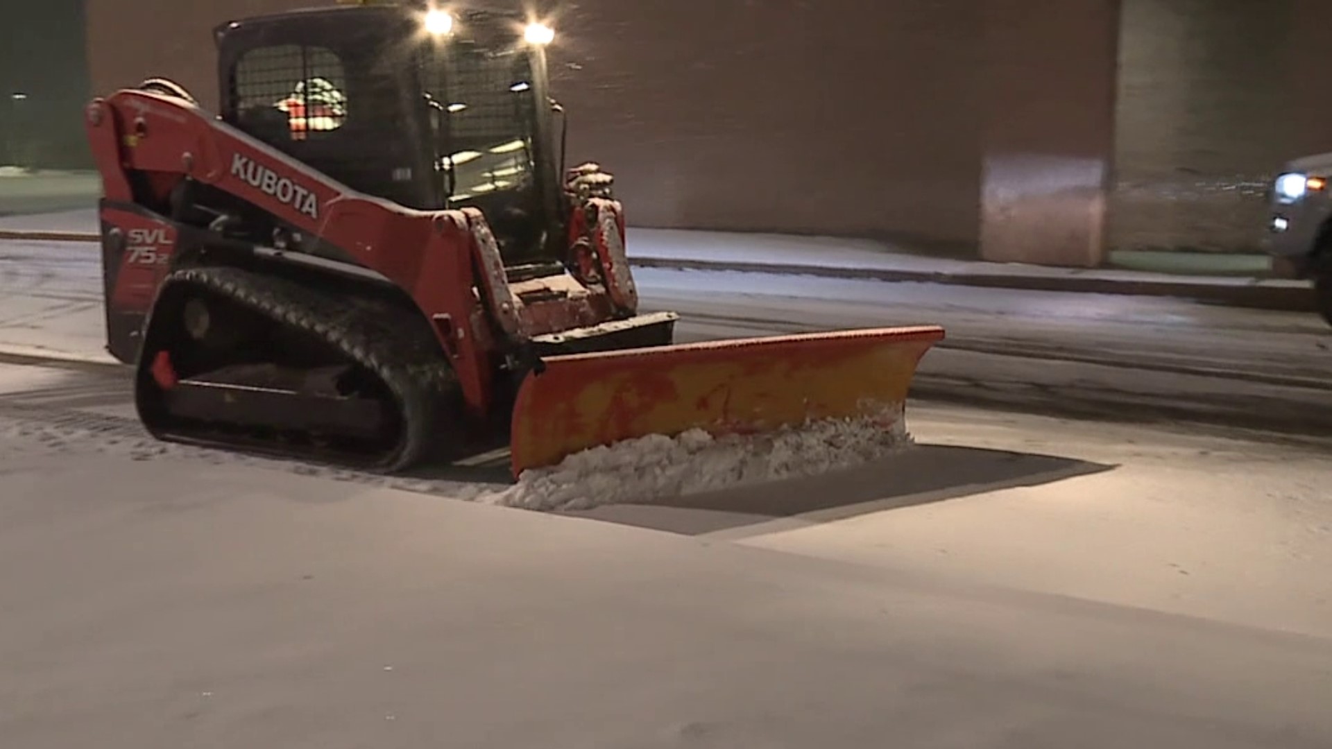 As the snow starts to accumulate in many parts of northeastern and central Pennsylvania, road crews in Luzerne County prepare for the cleanup ahead.