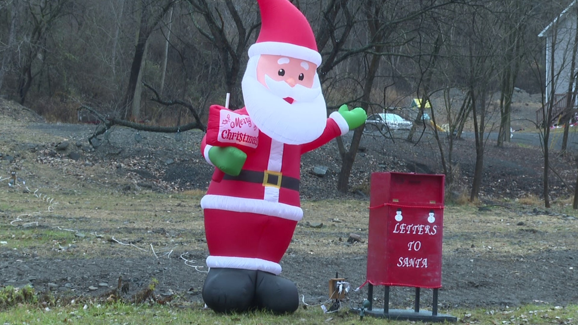 If you drive along Shoemaker Avenue in Luzerne County, you may have driven by a Santa and a big red mailbox.