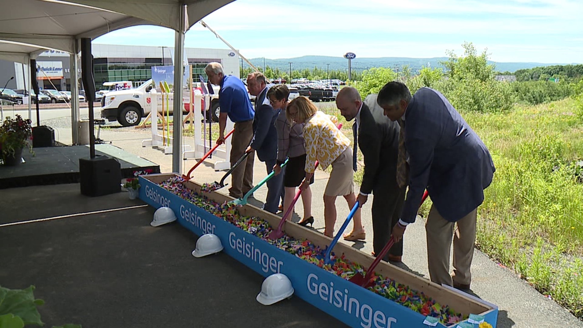Geisinger is breaking ground on its brand new cancer center in Dickson City that officials say will make treatment more accessible to cancer patients in our area.