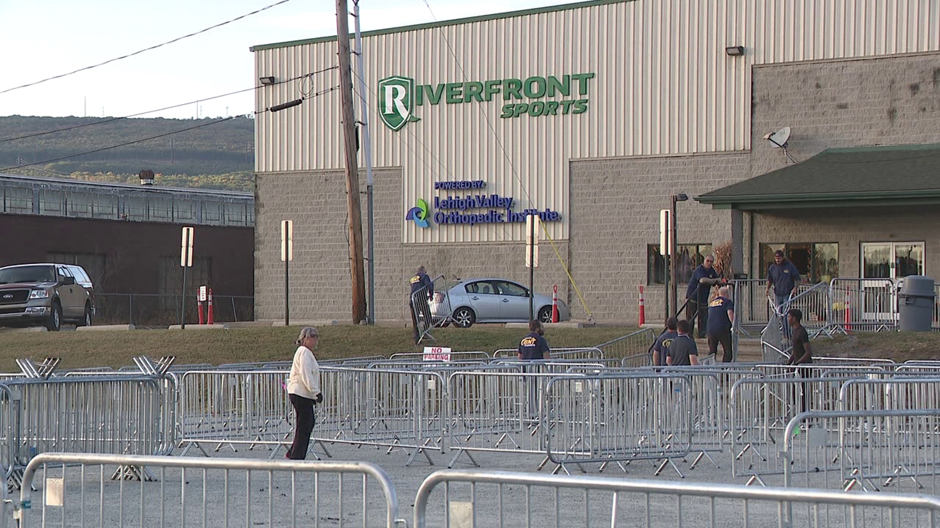 Preparations have begun for former President Trump's visit to Riverfront Sports Complex in Scranton on Wednesday.