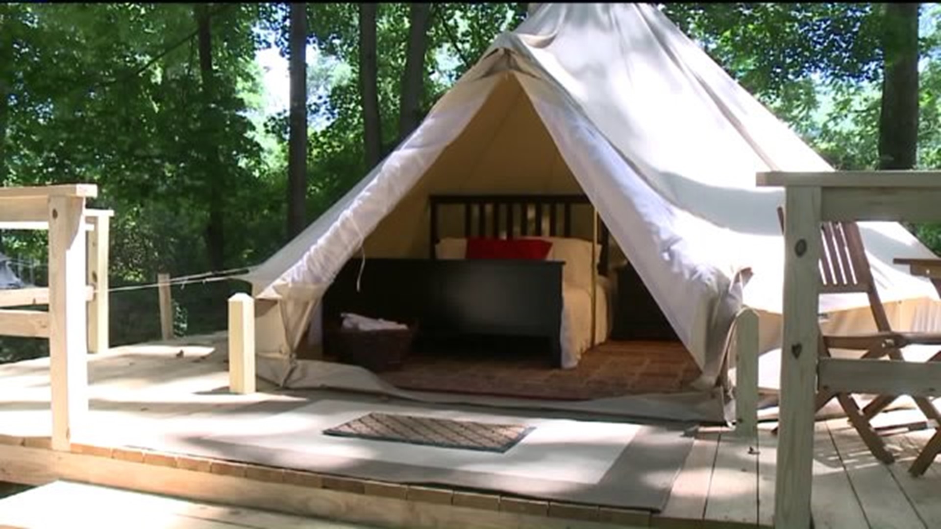 'Glamping' in the Great Outdoors