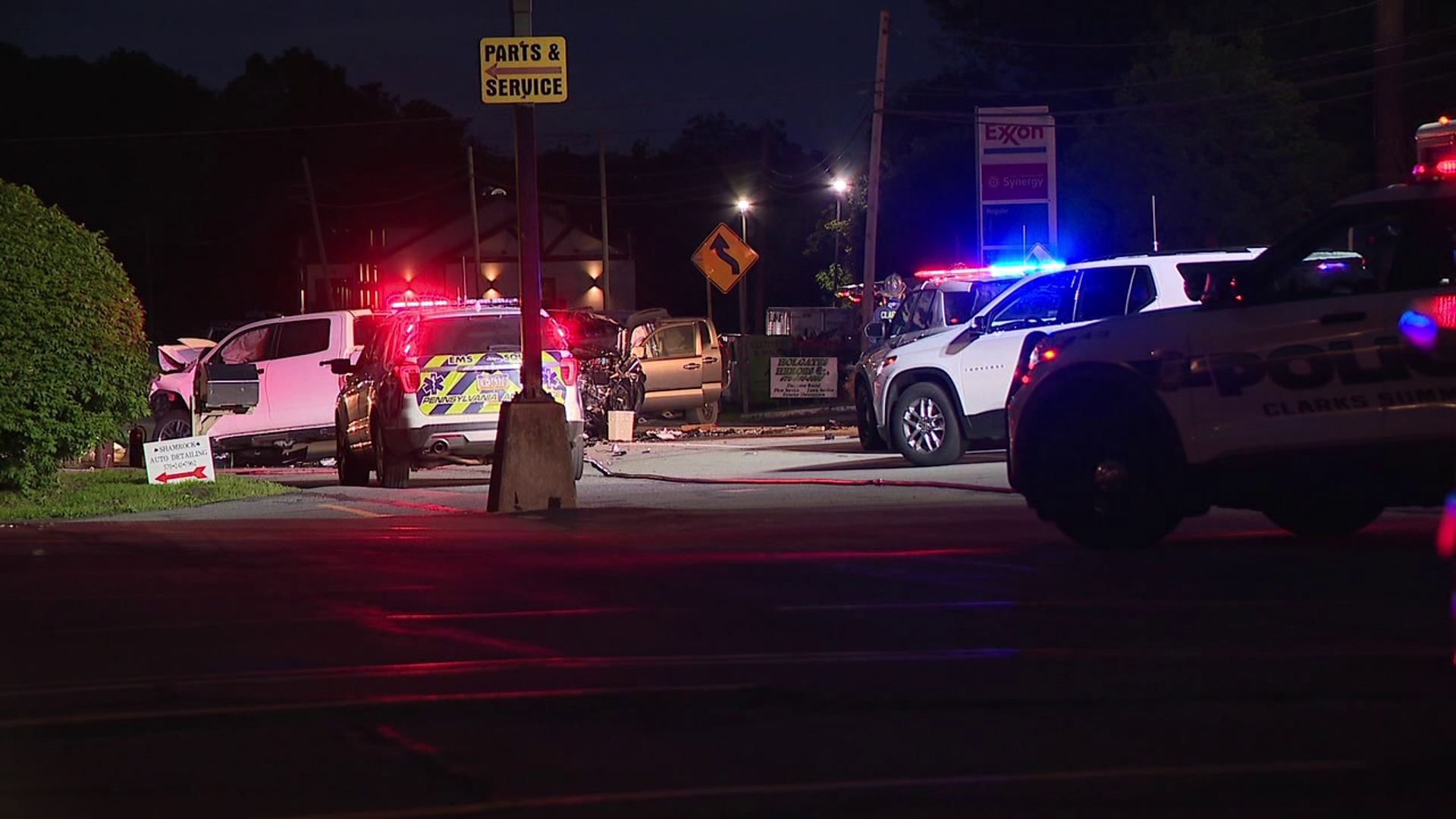 The crash happened along the 700 block of North State Street just after 8 p.m. Sunday.