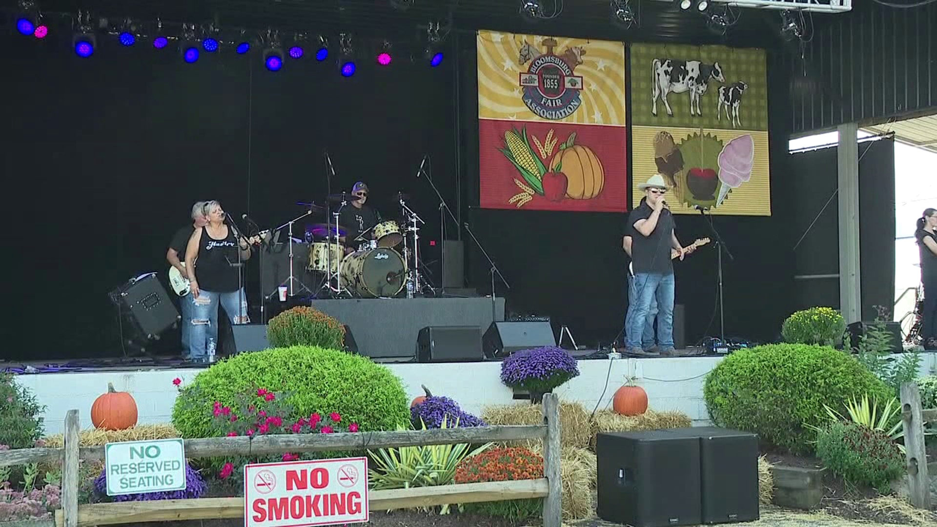 Setting up for the Bloomsburg Fair