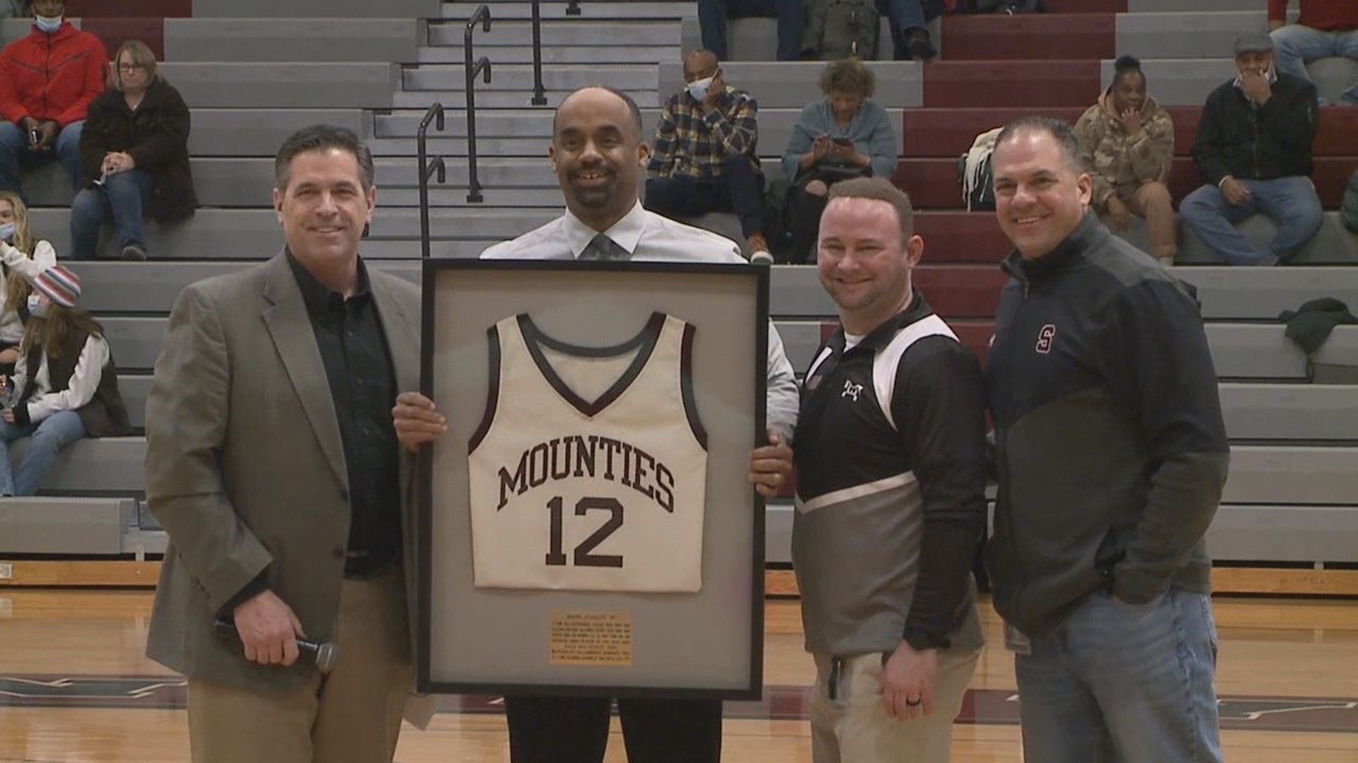 Mounties Honored Former Player and Opposing Coach Dudley Before Beating Cardinals 86-73