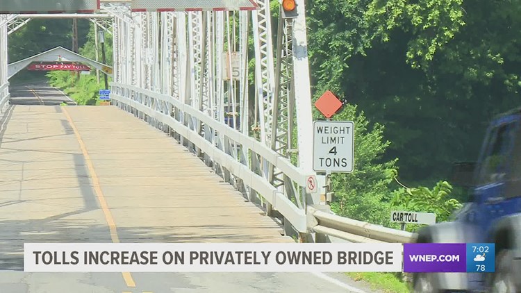 Tolls increase on privately owned bridge in Pike County