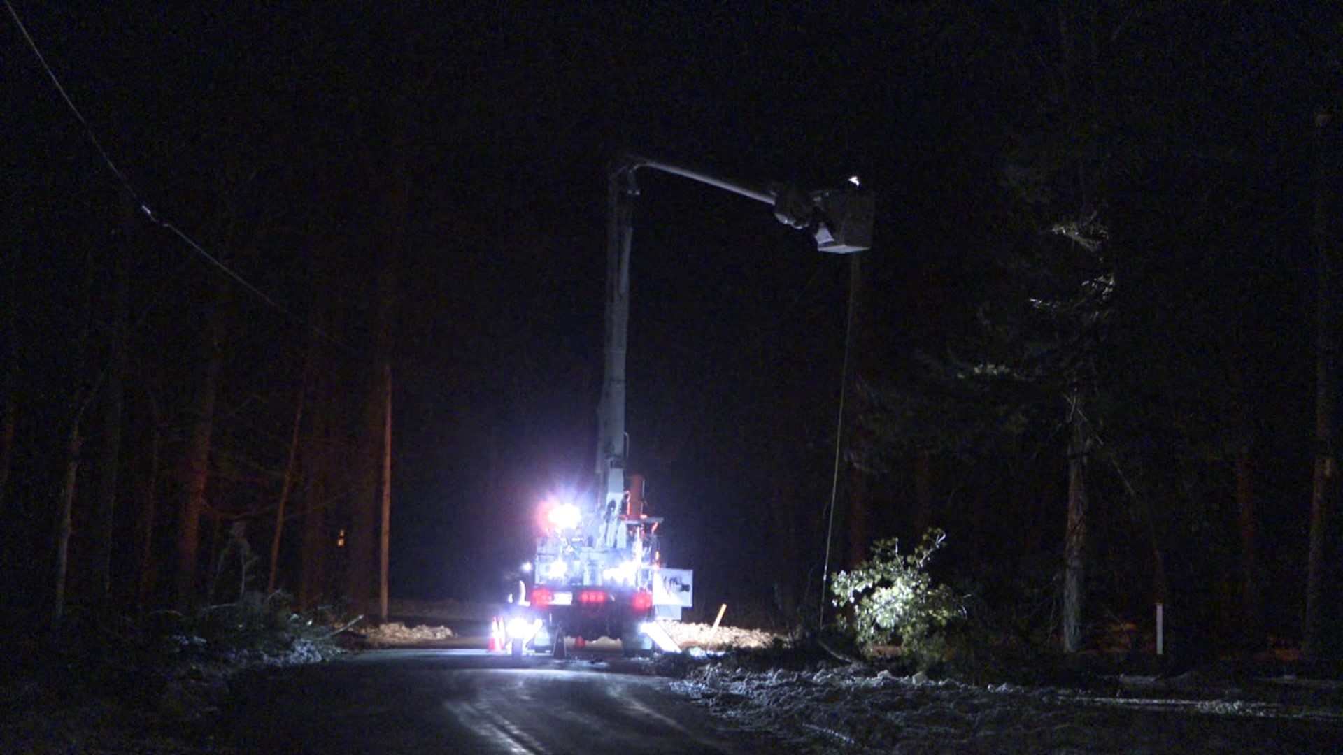 As crews work to restore outages across Schuylkill County, thousands of homes and businesses remain without power.