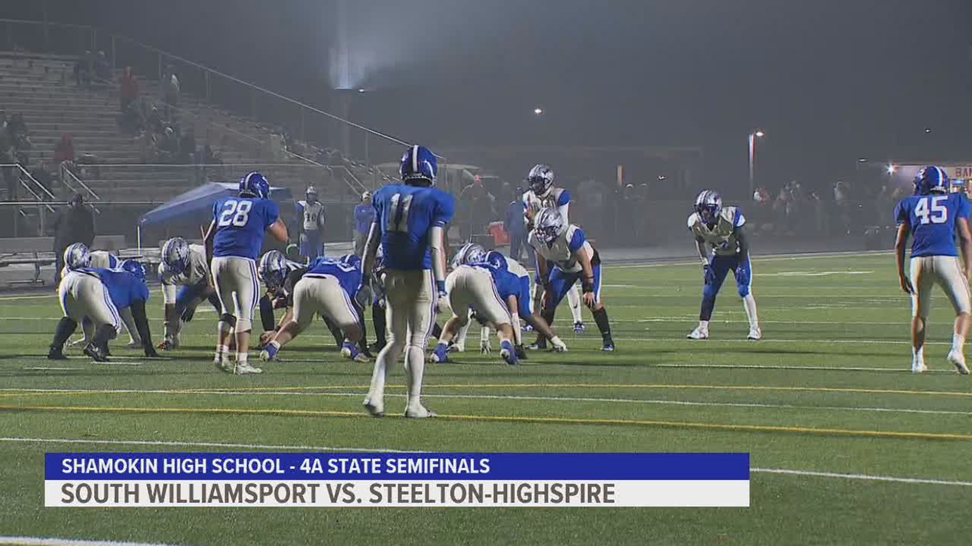 Steelton-Highspire defeated the Mounties in the PIAA Class A semifinals. Final score 48-21.