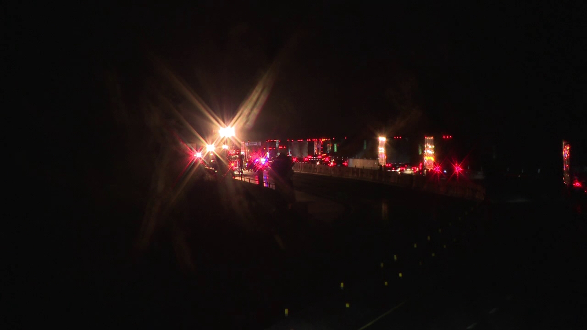 The crash happened shortly before 9 p.m. Wednesday along I-476 North in Penn Forest Township near Jim Thorpe.