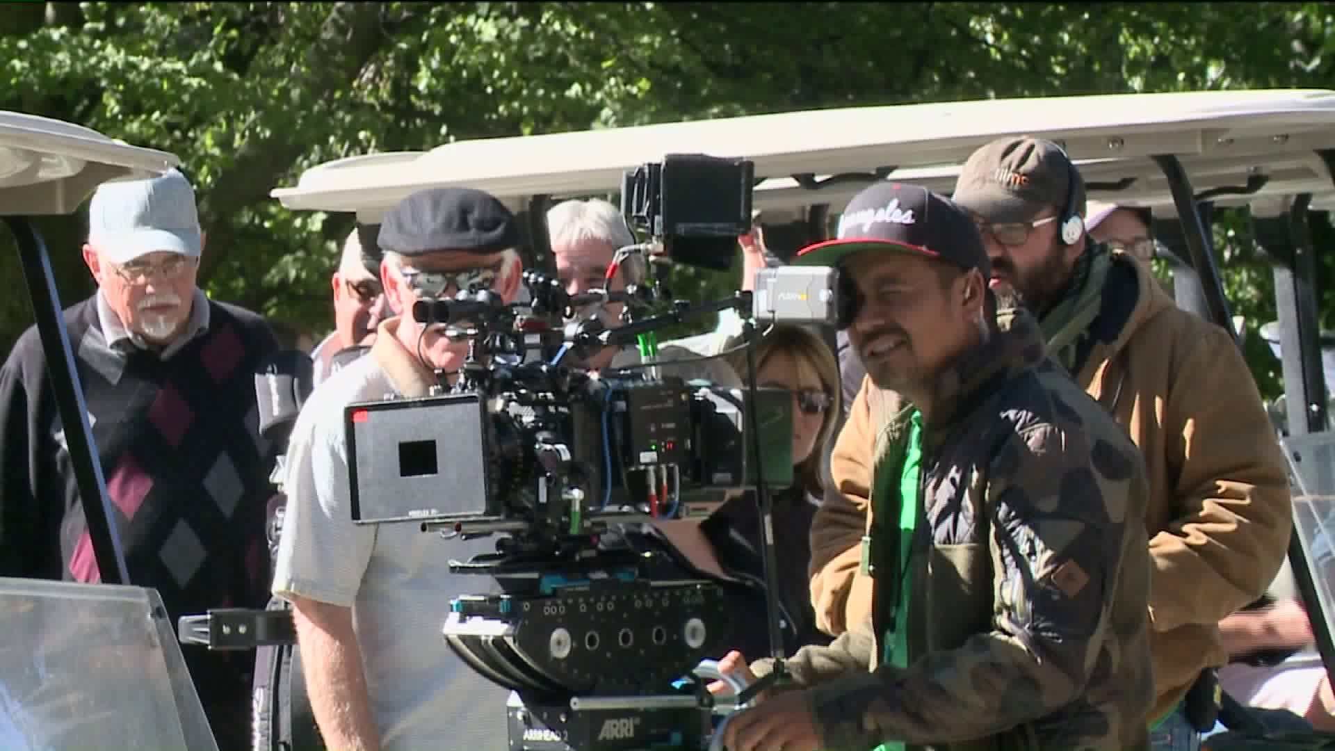 Extras Show up for Movie Shoot